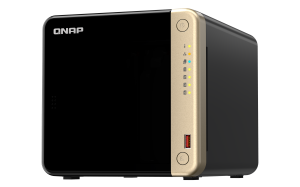 QNAP TS-464 NAS Tower Intel® Celeron® N5095 8 GB DDR4 16 TB HDD QNAP Turbo System Black, Gold