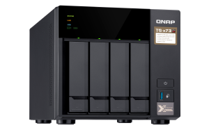 QNAP TS-473 NAS Desktop AMD Embedded R-Series SoC RX-421ND 4 GB DDR4 16 TB HDD QNAP Turbo System Black