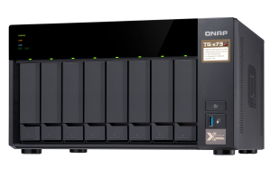 QNAP TS-873 NAS Tower AMD Embedded R-Series SoC RX-421ND 4 GB DDR4 16 TB HDD QNAP Turbo System Black