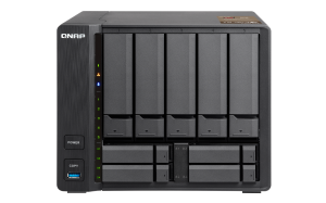 QNAP TS-963X NAS Tower AMD G GX-420MC 2 GB DDR3L 50 TB HDD QNAP Turbo System Black