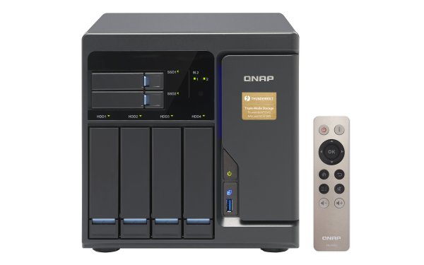 QNAP TVS-682T NAS Tower Intel® Core™ i3 i3-6100 8 GB DDR4 16 TB HDD QNAP Turbo System Black