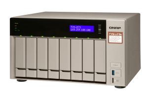 QNAP TVS-873e NAS Tower AMD Embedded R-Series SoC RX-421BD 4 GB DDR4 80 TB HDD QNAP Turbo System Gold