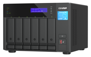 QNAP TVS-h674T NAS Tower Intel® Core™ i5 i5-12400 32 GB DDR4 108 TB HDD QuTS hero Black