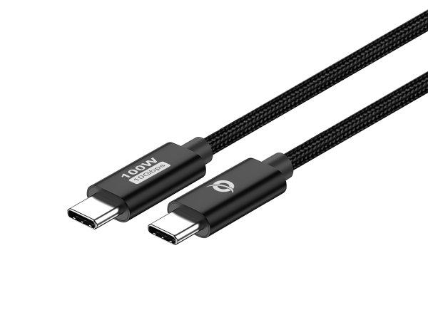 Conceptronic ETTA02B12 USB 3.2 Gen 2 C-C PD 3.0 100W Cable 1.2M, 20V 5A, 10Gbps, E-Mark