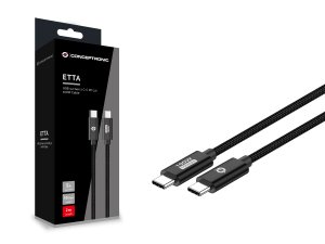 Conceptronic ETTA02B20 USB 3.2 Gen 2 C-C PD 3.0 100W Cable 2M, 20V 5A, 10Gbps, E-Mark