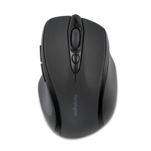 Kensington MY310S EQ 2.4GHz Wireless Mouse. Manufactured using 59% post-consumer recycled content (PCR). Includes responsive optical sensor with three DPI settings (800/1200/1600) and 128-bit AES government-grade encryption