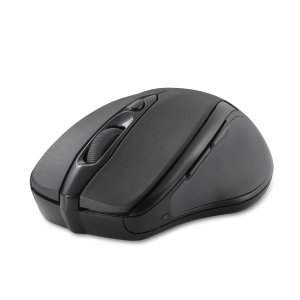 Kensington MY310S EQ 2.4GHz Wireless Mouse. Manufactured using 59% post-consumer recycled content (PCR). Includes responsive optical sensor with three DPI settings (800/1200/1600) and 128-bit AES government-grade encryption