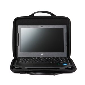 Techair TACWI014 Meet the ultimate 11-12” Chromebook case – it's like a work-in style superhero! Fasten it with secure screen clips, protect with EVA panels, and ID it easily. Your Chromebook's new best friend!