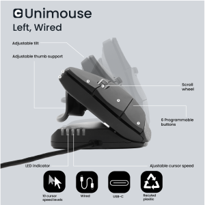 Contour Design Unimouse, Left, Wired