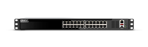 QNAP QSW-M3224-24T network switch Managed L3 10G Ethernet (100/1000/10000) 1U Black, Silver