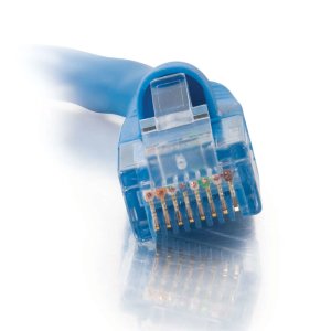 C2G 0.5m Cat5e Booted Unshielded (UTP) Network Patch Cable - Blue