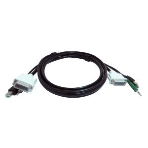 Black Box SKVMCBL-DVI-06TAA KVM cable Black, White 1.8 m