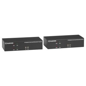 Black Box OVER CATX 4K DUAL-HEAD DISPLAYPORT USB 2.0 KVM extender Transmitter & receiver