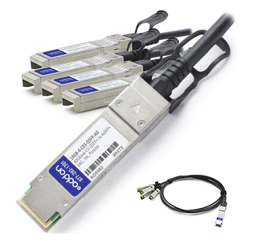 AddOn Networks 3m QSFP+ - 4xSFP+ InfiniBand/fibre optic cable QSFP+ 4xSFP+ Black