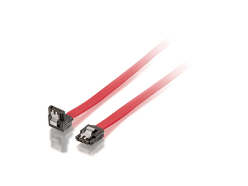 Equip SATA II Cable, Angled, 1m