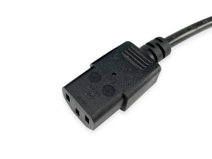 UK Power Cord , C13 to BS1363, 2M, Black