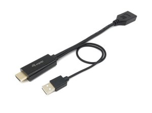 HDMI - DisplayPort, M/F, 6 x 6 x 250 mm, 41 g