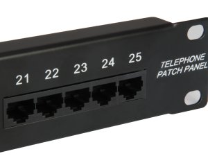 Equip 25-Port Cat.3 RJ45 ISDN Patch Panel, Black