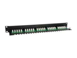 Equip 25-Port Cat.3 RJ45 ISDN Patch Panel, Black