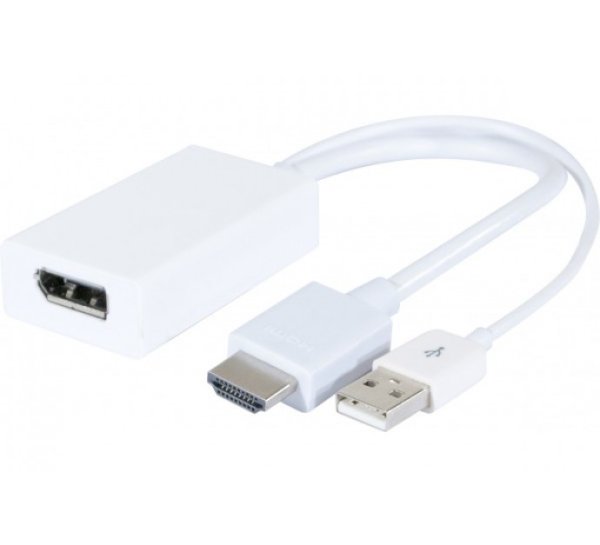 HDMI 1.4 to DisplayPort 1.2 Converter, 14 cm