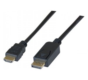 Displayport - HDMI, M/M, 2 m