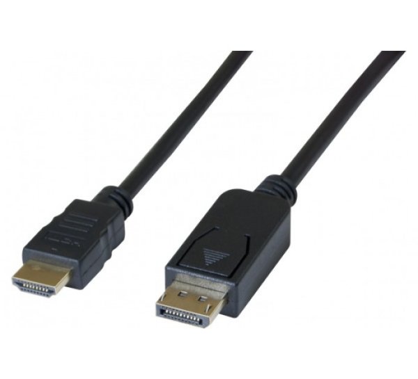 DisplayPort - HDMI, M/M, 10.8 Gbps, 2 m