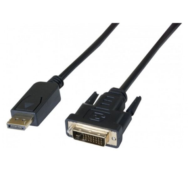 Displayport - DVI-D, M/M, Black, 1.8 m