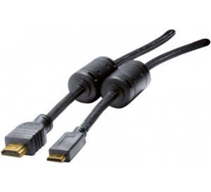 HDMI - mini-HDMI, M/M, 4K, Black, 1.5 m