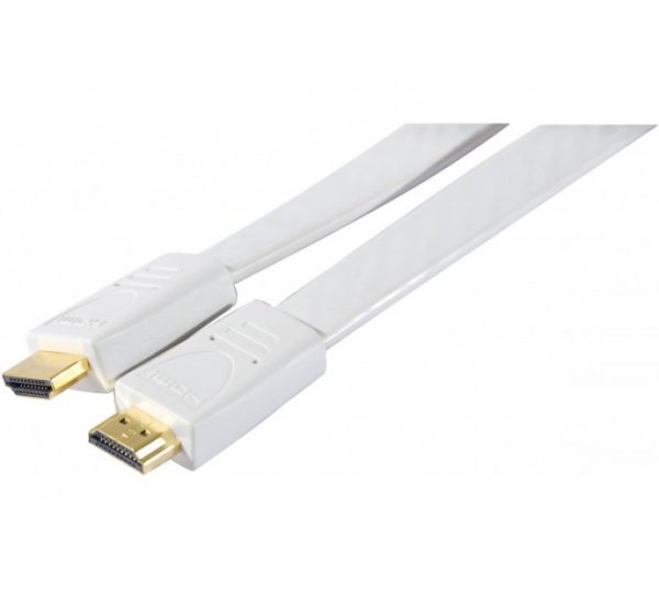 HDMI - HDMI, M/M, White, 1 m