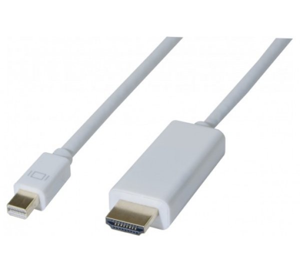 Mini Displayport - HDMI, M/M, White, 2 m