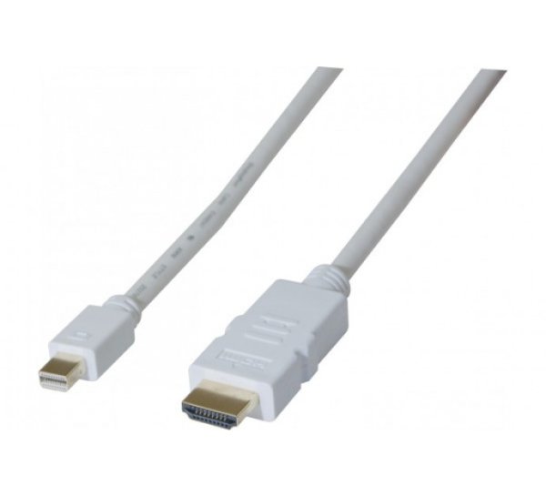 Mini Displayport - HDMI, M/M, White, 2 m