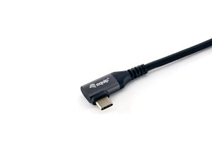 Equip USB 2.0 C to C 90° angled Cable, M/M, 3.0m, 100W with Emark chispet