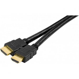 2m High Speed HDMI Cord with Ethernet PLus Gold - Black