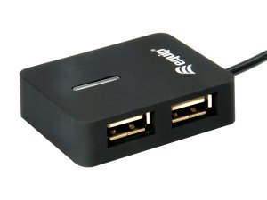 Equip 128952 interface hub USB 2.0 480 Mbit/s Black