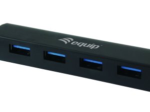 Equip 128953 interface hub USB 3.2 Gen 1 (3.1 Gen 1) Type-A 5000 Mbit/s Black