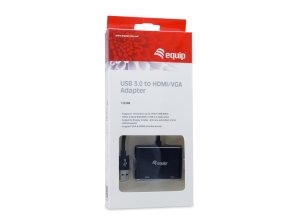 USB 3.0 - HDMI/VGA, 0.2 m, 5 Gbps, Black