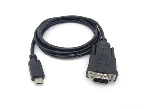 Equip USB-C to Serial (DB9) Cable, M/M, 1.5m