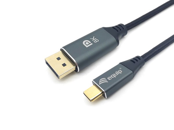 Equip USB-C to DisplayPort Premium Cable, M/M, 1.0m, 8K/60Hz