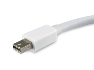 Equip Mini DisplayPort to DisplayPort adapter