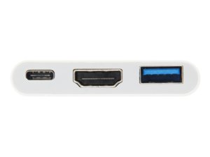 USB Type C/HDMI, USB A, USB C, M/F, White