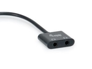 Equip USB-C to Dual 3.5mm Audio DAC Adapter