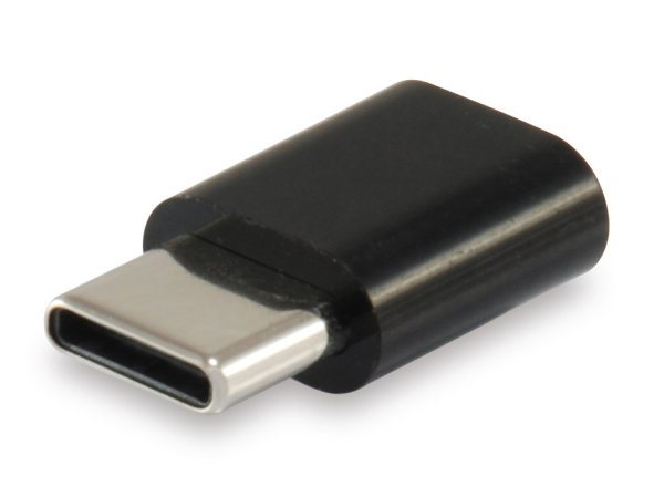 USB Type C Male - Micro USB B, M/F, Black