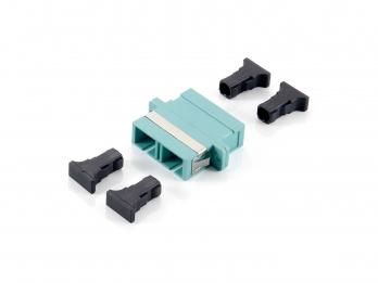 Equip SC Fiber Optic Coupler, OM3 Multi-mode Duplex