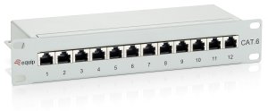 12-Port Cat.6 Shielded Patch Panel