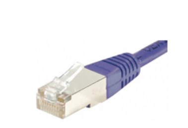 100Mhz, PVC, F/UTP, Cat5e, Purple, 0.7m