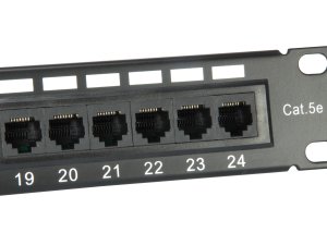 Equip 24-Port Cat.5e Unshielded Patch Panel, Black