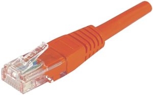 15 m Full Copper RJ45 U/UTP Cat.6 Patch Cord - Orange