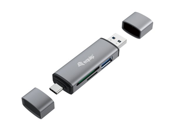 Equip Card Reader with USB 3.0 Hub, OTG