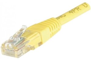 0.5m Cat6 RJ45 UTP Patch Cable, yellow