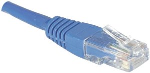 15 m Full Copper RJ45 U/UTP Cat.6 Patch Cord - Blue